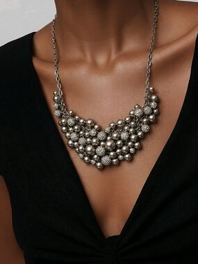 Talbots Formal Occasion Necklace Silver